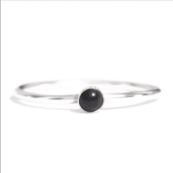 925 Sterling Silver Genuine Onyx Ring - Picture 1 of 7
